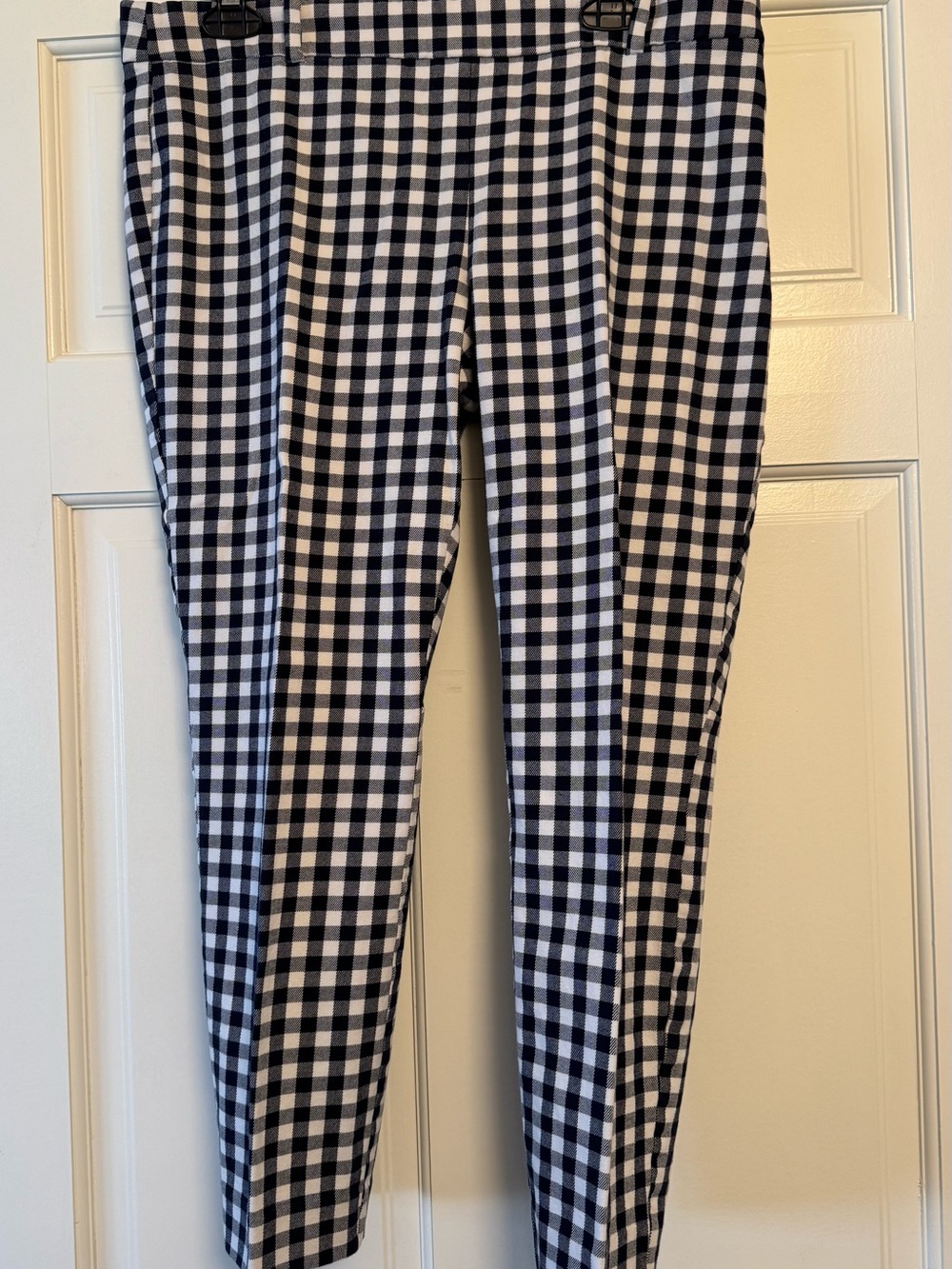 J. Crew Black and White Gingham Winnie Pant